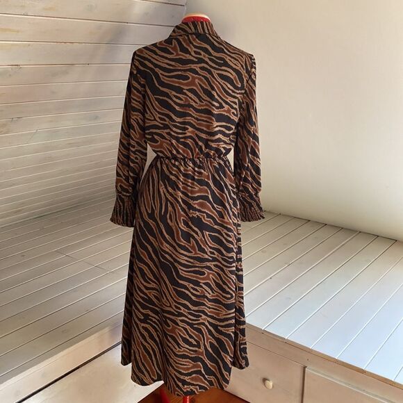 BB Dakota by Steve Madden Zebra Print Maxi Dress - Black and Brown - Picture 3 of 16